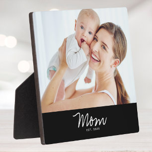 Custom Mum Established Modern Script Plaque
