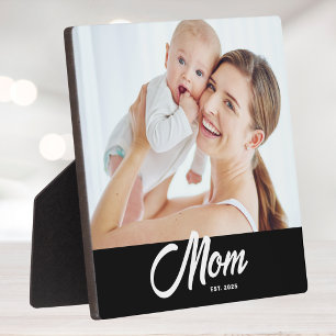 Custom Mum Established Modern Script Plaque