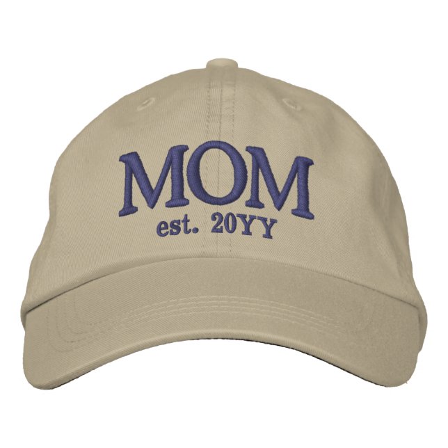 Custom Mum Established New Mum Gift Embroidered Hat (Front)
