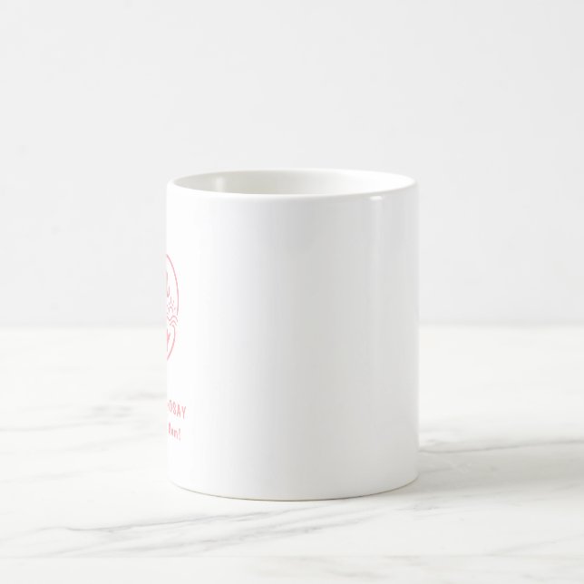 Custom Mum of Two Heart Coffee Mug (Center)