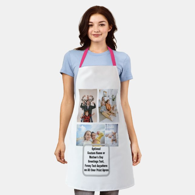 Custom Mum Photo Apron - Personalised Mothers Day (Worn)