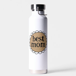 Custom Mum Scalloped Edge Insulated Water Bottle