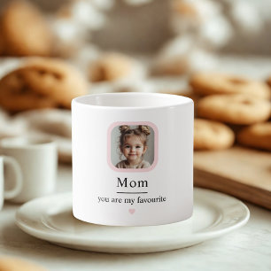 Custom Mum with Child’s Photo Gift Espresso Cup