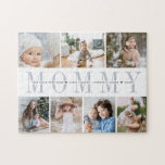 Custom Mummy 7 Photo Kids Collage Jigsaw Puzzle<br><div class="desc">Gift a beloved mum with this unique and creative photo collage puzzle featuring 7 treasured photos of her children,  along with their names or a custom message in the centre.</div>