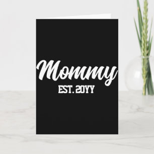 Custom Mummy Est Year Personalised Gift For Mum T Card