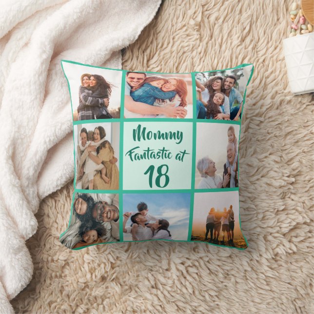 Custom Mummy fantastic at 18 birthday photo Cushion (Blanket)