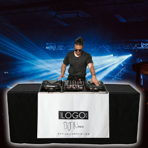 Custom Music DJ Business Logo Table Runner Banner Tapestry
