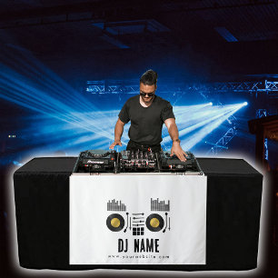 Custom Music DJ Turntable Table Runner Banner Tapestry