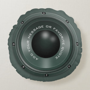 Custom music loudspeaker round cushion