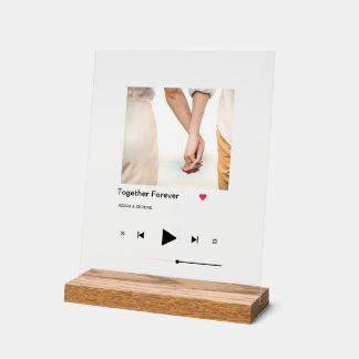 Custom Music Player – Add Your Photo & Name Acrylic Sign