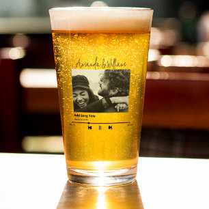 Custom Music & Song Photo Glass