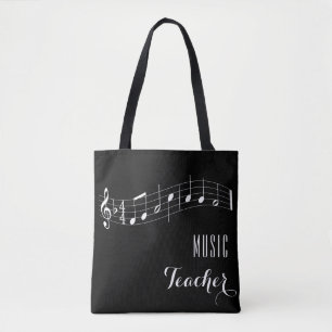 Custom Music Teacher Bag - Black