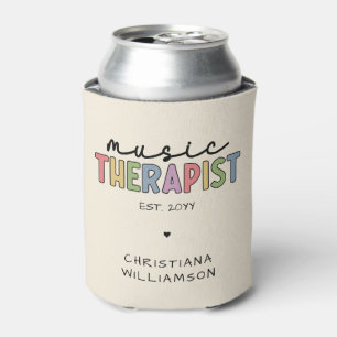 Custom Music Therapist Music Therapy Graduation Can Cooler
