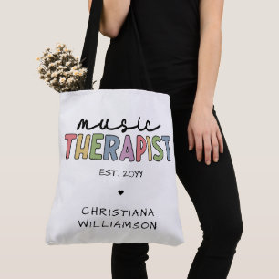 Custom Music Therapist Music Therapy Graduation Tote Bag