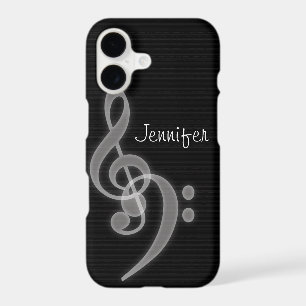 Custom Music - Treble & Bass Clef iPhone 11 Case