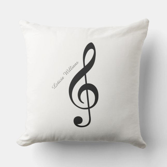 custom musical note outdoor cushion (Front)