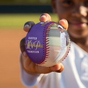 Custom MVP Player Sports Photo Collage Keepsake Baseball