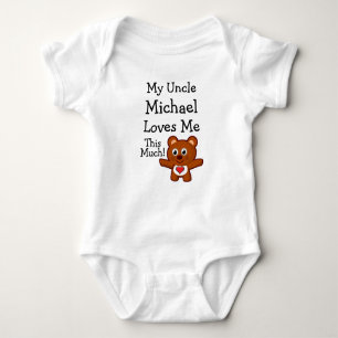 Custom My Uncle(Your Name) Loves Me This Much!\ Baby Bodysuit