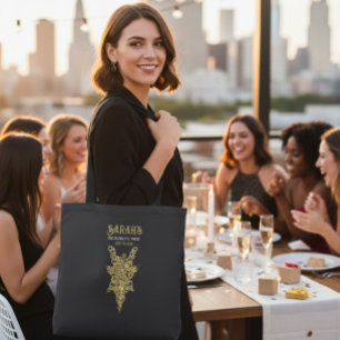 Custom Mystic Gold Bachelorette Tote Bag