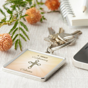 Custom Name, 10th Anniversary of Ordination Key Ring