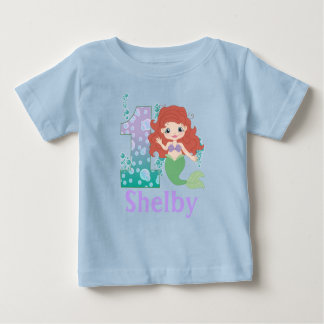 Custom name 1st Birthday Princess Mermaid Shirt