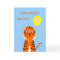 Custom name 5th birthday tiger pale blue