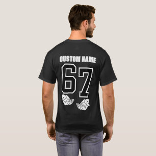 CUSTOM NAME - 67 Six Seven Slang Funny MEME T-Shirt