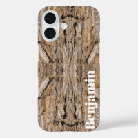 Custom Name Abstract Juniper Bark Texture Photo