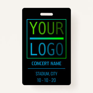 Custom name acess all access pass concert ID badge