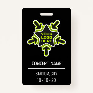 Custom name acess all access pass concert ID badge