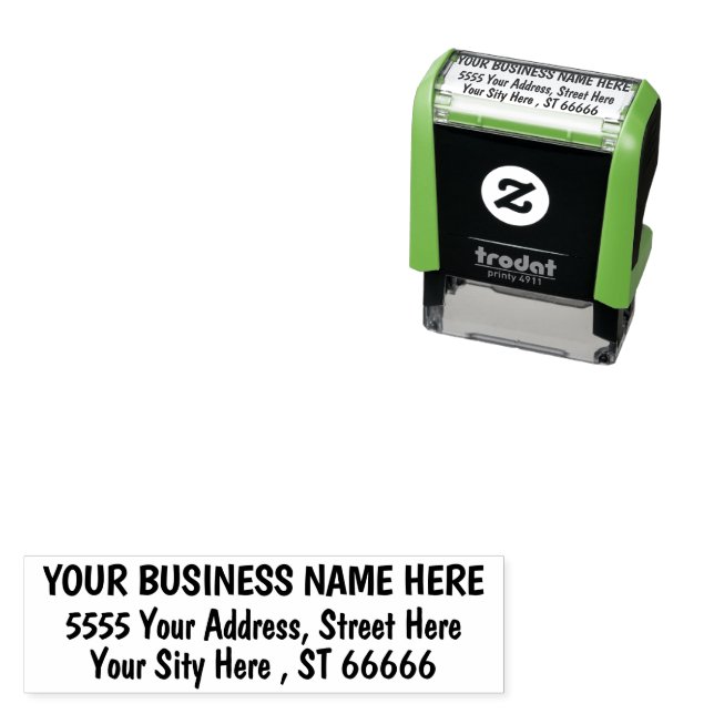 Custom Name Address Personalised Self-inking Stamp (In Situ)