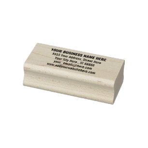 Custom Name Address Wibsite E-mail Rubber Stamp