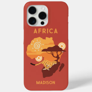 Custom Name Africa iPhone 15 Pro Max Case