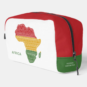 Custom Name Africa Dopp Kit