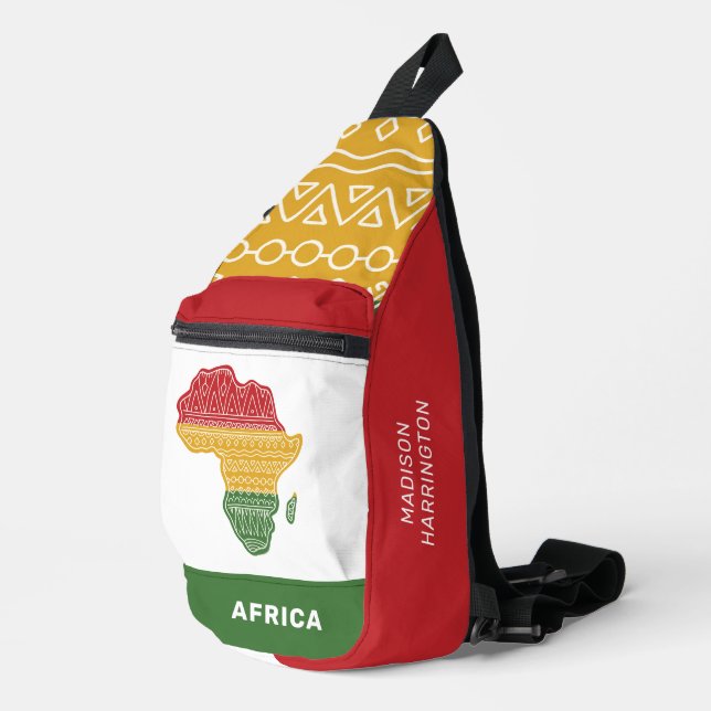 Custom Name Africa Sling Bag (Right Corner)