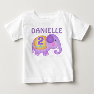 Custom Name & Age Birthday Elephant Tutu Bodysuit
