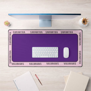 Custom name all around personalised desk mat