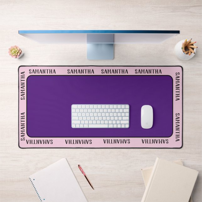 Custom name all around personalised desk mat (Office 1)