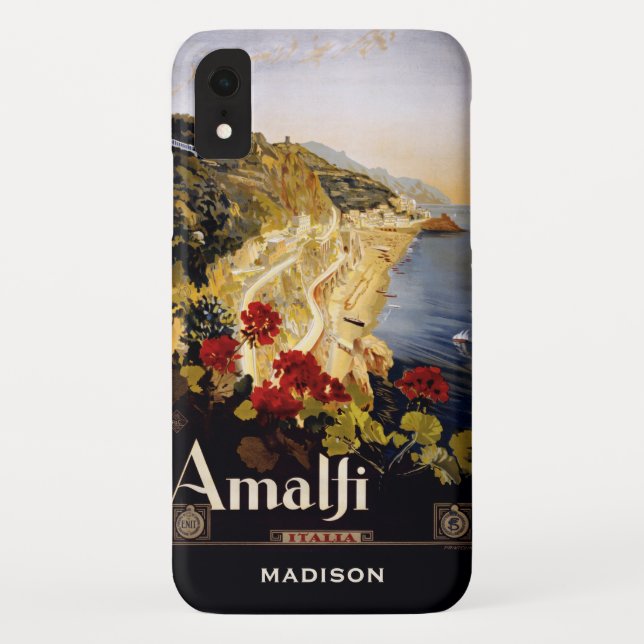 Custom name Amalfi Italy phone cases (Back)