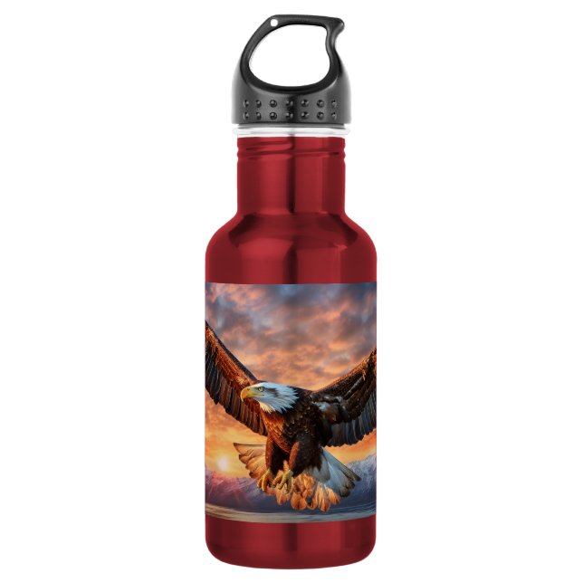 Custom Name American Eagle 532 Ml Water Bottle (Front)