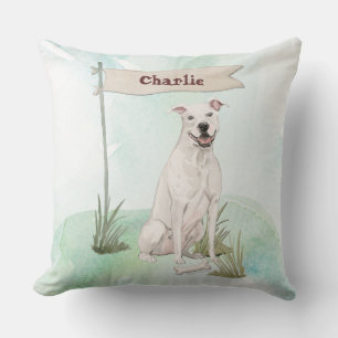 Custom Name American Staffordshire Terrier Pet Dog Cushion