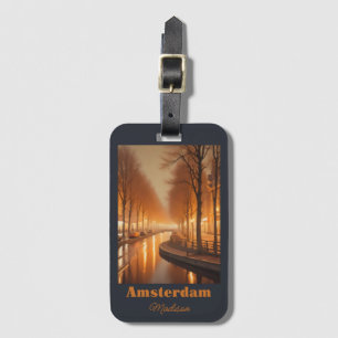 Custom Name Amsterdam Luggage Tag