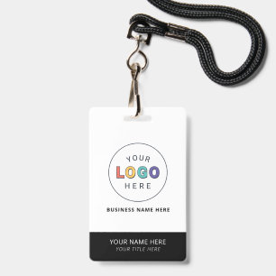 Custom Name and Branded Logo Business ID Badge