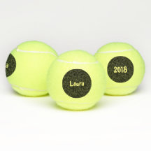 Custom Name and Date on black dot