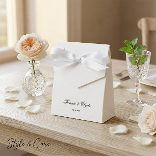 Custom Name and Date Symbol of Love Tent Favour Box