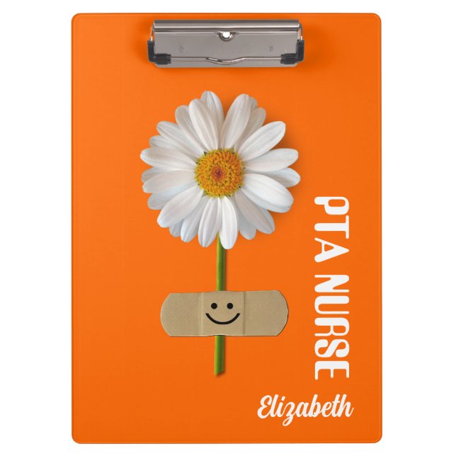 Custom Name and Designation Clipboard for Nurse (Front)