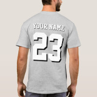 Custom Name and Number Jersey Sports