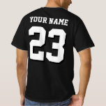 Custom Name and Number Jersey Sports T-Shirt<br><div class="desc">Custom Name and Number Jersey Sports T-Shirt</div>
