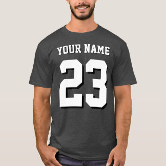 Custom Name and Number Jersey Sports T-Shirt