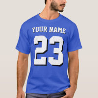 Custom Name and Number Jersey Sports